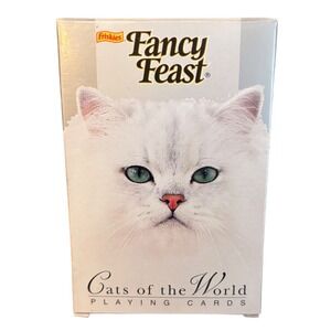 Vintage | Fancy Feast Friskies Cats of the World Playing Cards Illustrated Deck